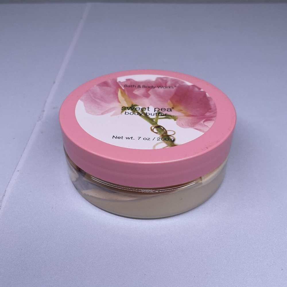 Bath & Body Works Sweet Pea Body Butter 7 oz Shea Rare Discontinued Retired